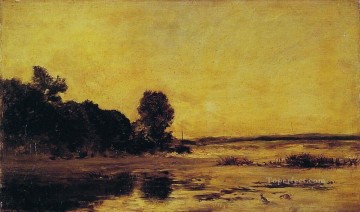 junto al mar Barbizon Impresionismo paisaje Charles Francois Daubigny Playa Pinturas al óleo